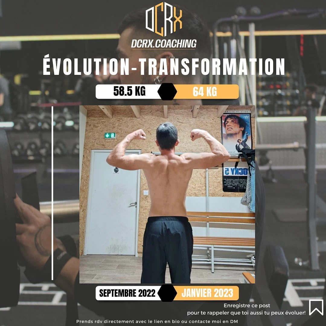 Transformation de Aubin : 5 mois de progression