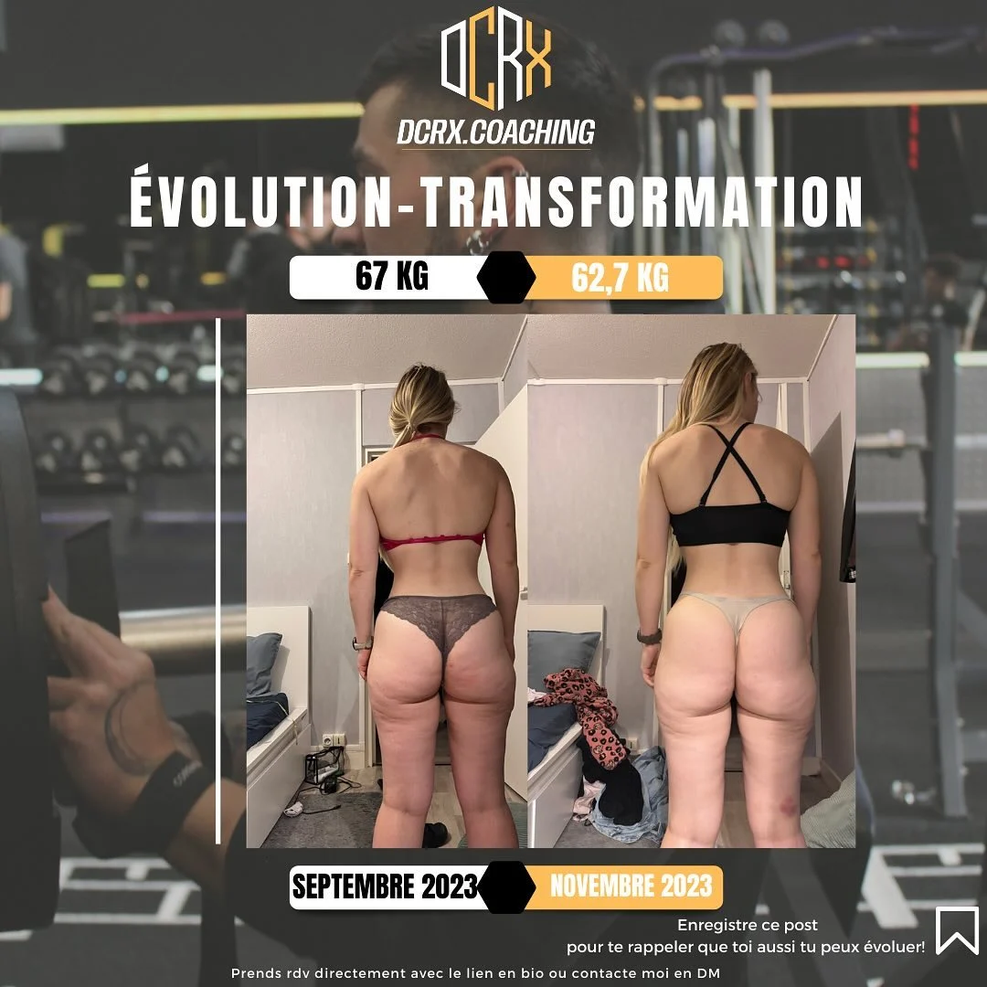 Transformation de Alexandra : −4,3 kg · 3 mois