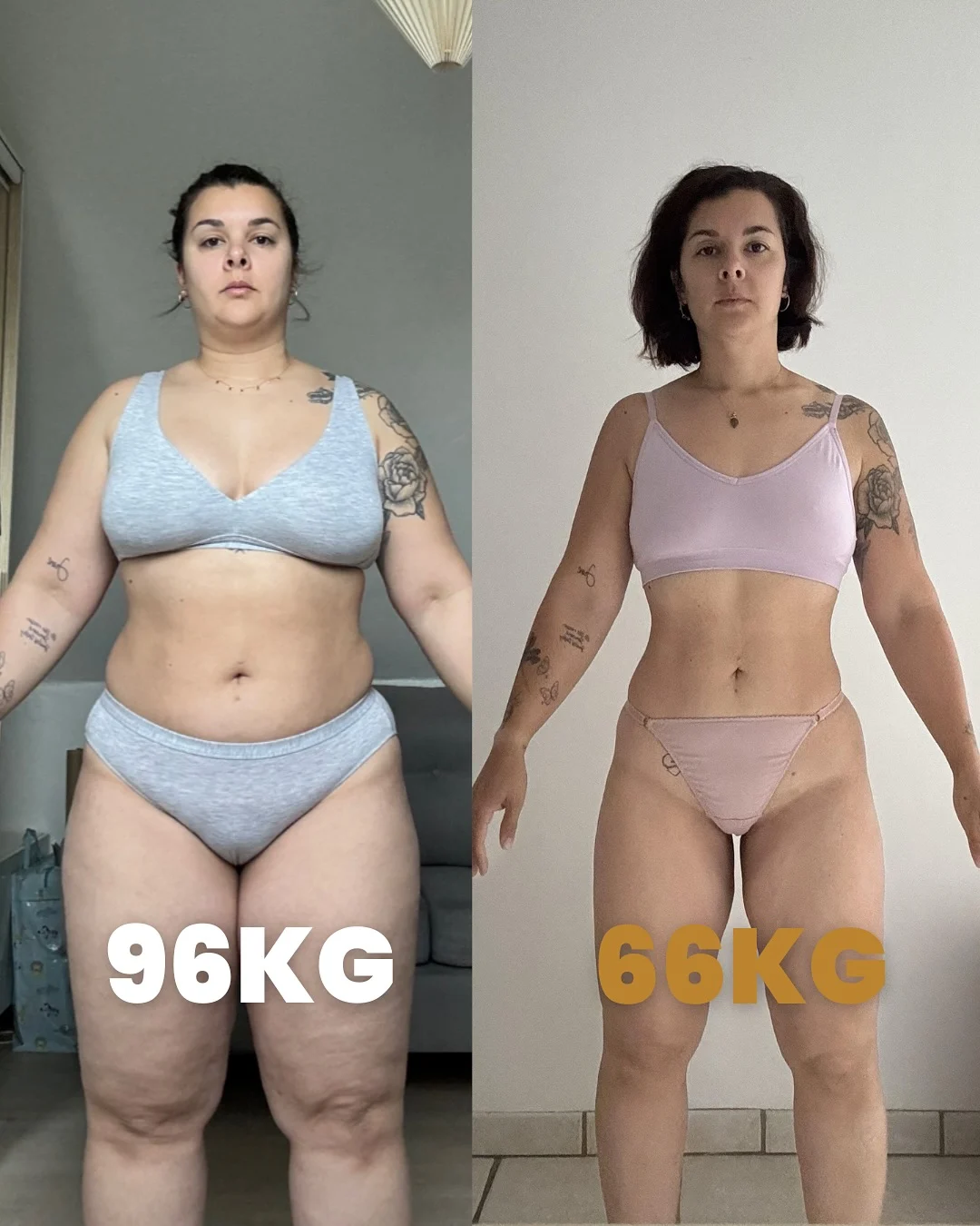 Transformation de Camille : −30 kg · 15 mois