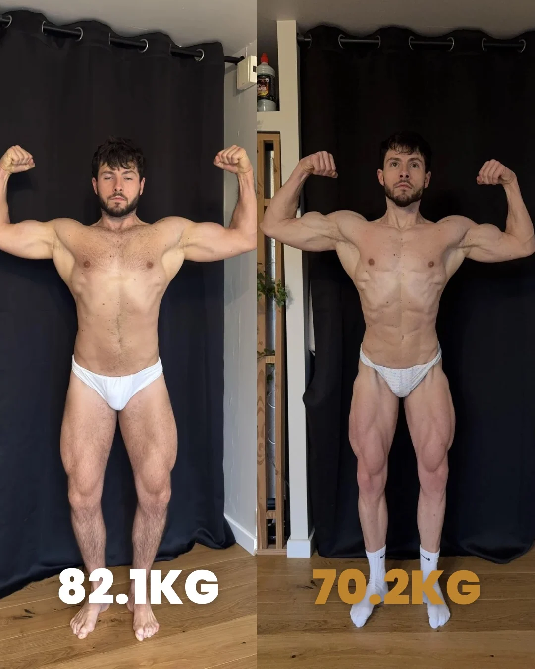 Transformation de Jolan : 82,1 → 70,2 kg